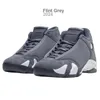 Flint Gray 14s Ginger 14 Steel Grey Basketball Shoes Män