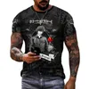 Men's T-Shirts Manga Death Note T Shirt For Men Tee Clothing Fashion Summer Short Sleeve 3D Printed T-shirt Cool Tops Unisex Clothes