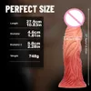 Dildos Dongs Extra Large and Thick Simulated Makeup with Irregular Anal Plug Gradient Color Fake Penis Female Masturbator Adult Product