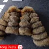 Maomaokong 2023 naturel réel manteau de fourrure de renard femmes hiver chaud de luxe veste de fourrure détachable manches longues femme gilet manteaux de fourrure 240122