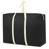 Storage Bags Receiving Bag Wholesale Moving Large Capacity Non-woven Quilt Hand Luggage White