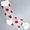 Женские носки Happy Стеклянная шелковая сетка Носки с цветочной вышивкой Дышащие чулки Тонкий экипаж