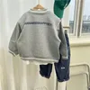 Giacche 2024 Moda Primavera Autunno Ragazzi e ragazze Lettera stampata Casual Allentato Baseball Uniforme Giacca per bambini