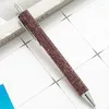 Glitter Sequin Crystal Pen 0,5 mm svart påfyllningskulpoint Office Stationery Gel Student Writing Tools Supplies