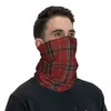 Lenços Escocês Listras Padrão Bandana Pescoço Capa Impresso Envoltório Lenço Multi-Uso FaceMask Correndo Unisex Adulto Inverno