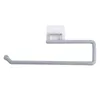 Kitchen Storage Paper Roll Holder Shelf Multifunction Wall Mounted Towel Hanger With Long Bar Hanging Cabinet Toilet Home Rack
