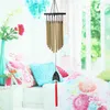 Wood and Metal Aeolian Bells Hanging 16 Tubes Wind Chimes Yard Garden Outdoor Living Windchimes Home Decor Christmas Gift Y200903234r