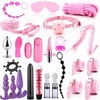 Bondage Giocattoli adulti del sesso per donne Uomini Giochi di coppia Strumenti sessuali sexy Plug anale Kit Bdsm Manette Morsetti per capezzoli Frusta G104W 240130