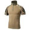 Tactical T-Shirts Men Sport Outdoor Military Tee Quick Dry Short Sleeve Shirt Hiking Hunting Army Combat Men Clothing Breathable 240131