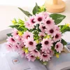 Dekoratif Çiçekler Simülasyon Küçük Daisy Flower African Chrysantemum Yapay Papatya Düzenlemesi York Aster İpek