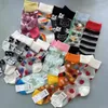 Kvinnors strumpor Happy Glass Silk Mesh Sock Flower Brodery Breattable Stocking Thin Crew