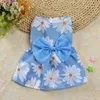 Dog Apparel For Dogs Clothes Small Medium Skirt Pet Dress Chihuahua Pomeranian Daisy Puppy Girl Wedding Costume Princess Decoration