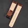 Horlogebanden Quick Release lederen horlogeband 20 mm 22 mm Vintage oliewasbandaccessoires