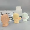 Hantverksverktyg Julhandskar Candle Mold 3D Crafts Decoration Gips Harts Soap Silicone Molud Diy Chocolate Ice Cake Baking Tool Home Gift