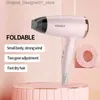 Hair Dryers High Powerful Travel Foldable Hair Dryer Kemey KM-6837 Household Colorful Portable Blow Drying Appliance Hair Dryer Q240131