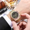 Un originale 1 a 1 Il mercato degli orologi R olax leader nel mondo Nuovo orologio sportivo da uomo alla moda con diamanti colorati cinturino in acciaio con calendario intarsiato al quarzo con confezione regalo