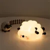 Luci notturne LED Cute Sheep Light Lampada in silicone USB Ricaricabile Sensore tattile Luce notturna Panda per l'arredamento della camera da letto dei bambini