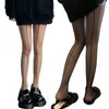 Chaussettes rétro Sexy pour femmes, collants transparents avec couture avant et arrière, rayures verticales, ligne de crevettes, bas soyeux, 449B