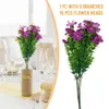 1 Strauß mit 15 künstlichen Blumen aus Kunststoff, künstliche Seidengänseblümchen, Hochzeitsblumen, Familiengarten-Partydekorationen 240131