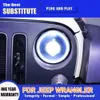 Pour Jeep Wrangler phare LED 07-17 lampe avant ensemble de phares feux de route ange oeil projecteur lentille feux de jour clignotant