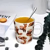 Tazze Tazze da caffè in ceramica con motivo panda rosso Tazza da tè al latte Simpatico animale zenzero Divertente Divertimento Adorabile Tendenza creativa