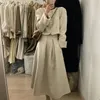 Two Piece Dress UNXX Chic Style Suit Set For Women In Autumn Winter Korean Fashion Short Woolen Jacket And High-Waisted Slim Skirt