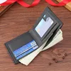 Wallets Classic Short PU Leather Men Business Foldable Money Clip Portable Coin Purse Male Simple Credit ID Cards Holder Bag