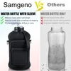 Vattenflaskor Halva gallonflaskan med förvaringshylsa inkluderar halmlock - återanvändbart stort kannhandtag Sportbehållare 2.2L