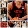 Jersey de basquete estadual de San Diego NCAA costurou camisa qualquer nome Número Homens homens jovens bordados Ryan Raad Miles Heide Desai Lopez Cade Alger Micah Parrish