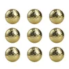 CRESTGOLF 6 stks Twee Layer Gouden Golfballen Golf Oefenballen Training Twee Stukken Ballen Als Geschenk 240124