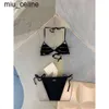 Neue Modemarke Designer Damen Unterwäsche Badeanzug Designer Bikini Damen Bademode Badeanzug Sexy Sommer Bikinis Damenkleidung Schwarzer Badeanzug