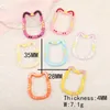 Keychains Cordial Design 50pcs 35 28mm Cat Paint/Key Chain Clasps/Hand Made/DIY Making/Jewelry Accessories/Jewelry Findings & Components