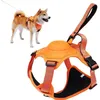 Set di pettorina e guinzaglio retrattile per cani tutto in uno.Impatto anti-scoppio automatico Corda flessibile anti-torsione.Traspirante regolabile 240124