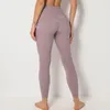 Pantalon actif 4 couleurs Power Gym Costumes de sport pleine longueur pour femmes Poches latérales Pantalon taille haute Sport Tissu extensible de super qualité
