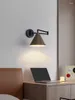 Wandlamp China Fabriek Scandinavische minimalistische moderne stijl conische walnoot binnen messing kleur decoratie