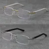 Usine directe sans monture femmes homme 18 carats cadre en or lunettes de lecture presbytes lunettes cadres en métal myope bras optiques planche 237j