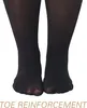 Kvinnors strumpor Kvinnors plus storlek 110 kg glänsande ren strumpbyxor med hög midja skimmer strumpor nylon silkeslen tights