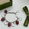 2023 Designer Bracelet Strawberry Bracelet Necklace Unique Design bracelet party gift wedding matching jewelry box300T
