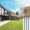 Ctronics Telecamera IP WIFI Pan Tilt per esterni Rilevamento umano CCTV Protezione di sicurezza 360° Visione notturna a colori automatica Cruise FHD