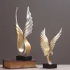 Abstrato anjo asa escultura resina águia asa forma estátua decoração para casa acessórios ornamentos escritório clube t200709276t