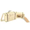 Cadeaupapier 50 stuks Mini Koffer Bonbondoos Met Label Bruiloft Draagbare Verjaardagsfeestje Bruidsdouche Ornament Vintage Lichtgewicht Paper13418