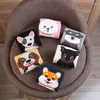 Calzini da donna 5/1 paia 3D Cartoon Cat Puppy Dog Cotton Harajuku Kawaii Kitty Ragazze Calzino Calzino Traspirante Casual Sox Corto