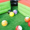 wholesale Attractive Inflatable Snooker Ball Game Playground Soccer Pool Table Inflatables Billiard Ball blow up snookers football field 001