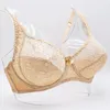 Bras för kvinnor spetsbh stor transparent brassiere bh toppar femme underkläder sexig underkläder 34-42 c d dd e f cup