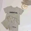 Pojkar designers kläder småbarnskläder sätter sommar baby kortärmad t-shirt shorts 2st.