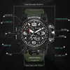 PANARS Hombres Deporte Reloj Digital Impermeable LED THOCK Masculino Militar Ejército Electrónico Reloj de pulsera Reloj Multifuncional Al Aire Libre LY19121255U