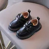 Kids Autumn Leather Shoes Casual Leisure School Boys Girls Single Shoe Size 21-30 Toddler Black Brown Round Toe Childern Shoe 240131