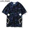 Bapesta T-shirt Hommes T-shirts Été Camouflage T-shirt Chemise en coton Hip Hop Mode Hommes Femmes T-shirts à manches courtes Taille asiatique Choix multiples Modèle cool 390 44CS