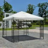 Ombra 3x3M Giardino Tenda da campeggio Tenda Riparo Tenda da esterno impermeabile Tetto superiore Tetto parasole Copertura Gazebo Patio Giardino Edifici YQ240131