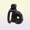 Mannelijke herstel Cobra -apparaten mamba harskooi 5 maten zwarte vergrendelingskit met 4 ringen seksspeelgoed voor mannen cc4084500320